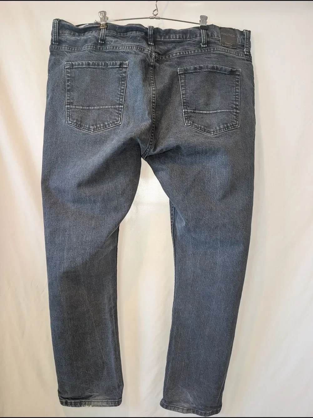 Nautica Men's Slim‎ Straight stretch Jeans in Dark Blue Wash 42 x 32